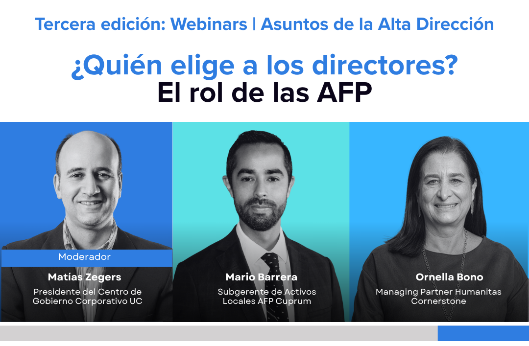 Webinar “¿Quién elige a los directores?: El rol de las AFP”