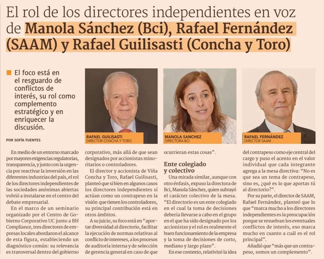 El rol de los directores independientes