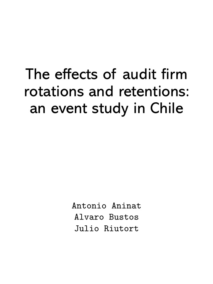 The effects of audit firm rotations and retentions